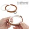 3 Pieces 4 Inch Embroidery Hoop Set Imitated Wood Display Frame Embroidery Hoops Circle Cross Stitch Hoop Ring for Art Craft Sewing and Hanging Ornaments Decor